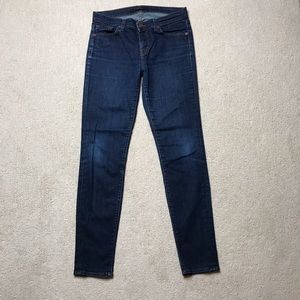 J Brand Skinny Leg Jeans 28 Pure Black Label